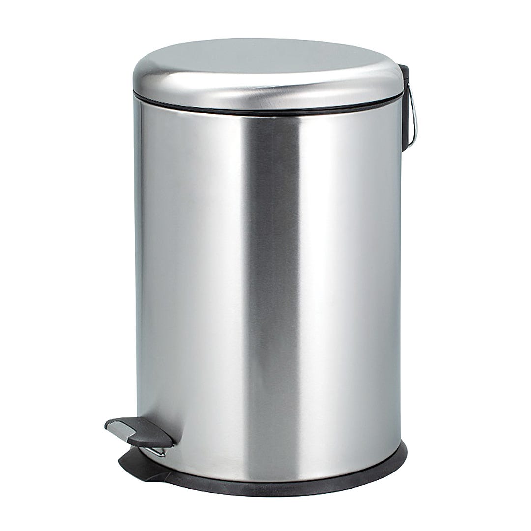 Stainless Steel Waste Bins with Pedal, 20 L