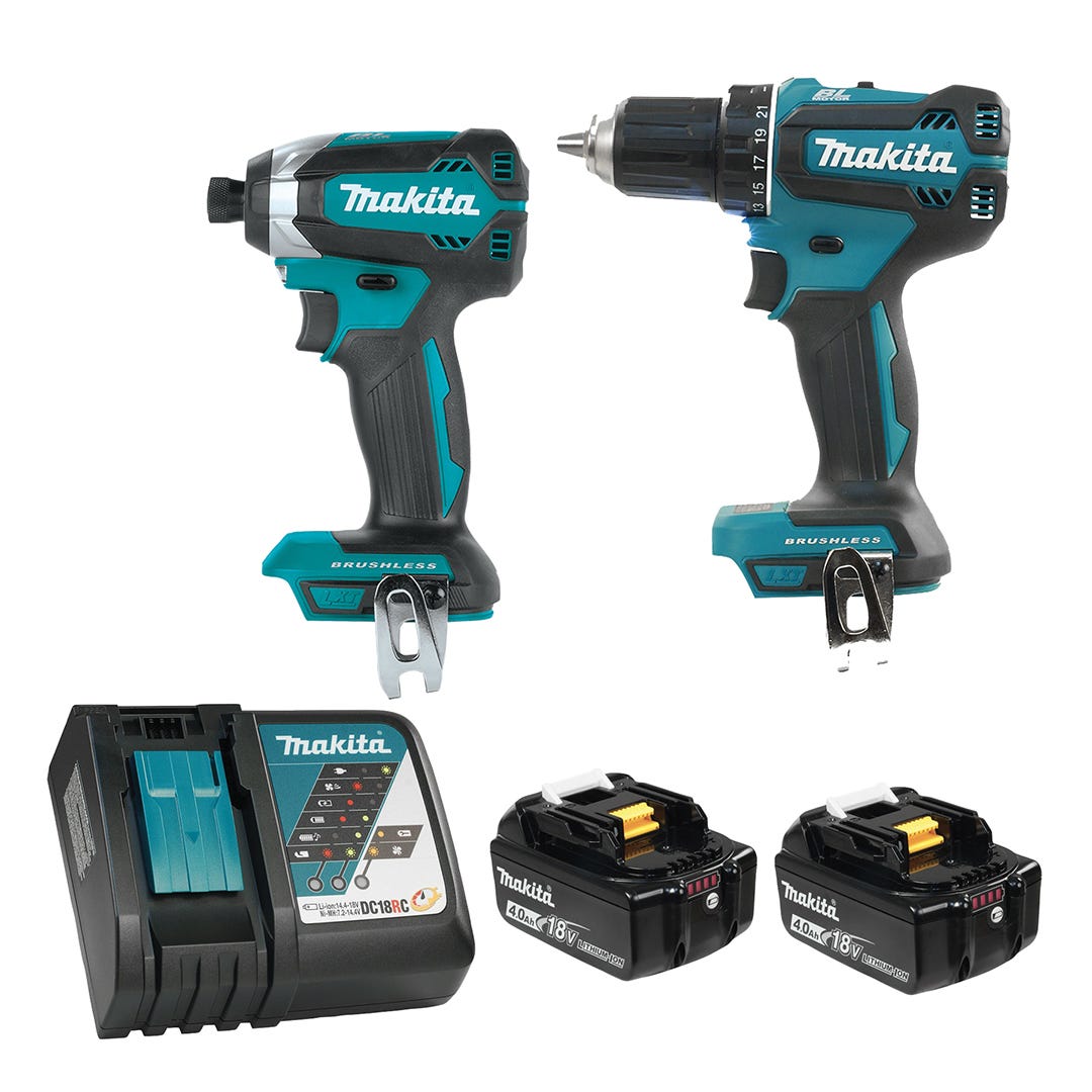 MAKITA LXT 18V Brushless 4.0 Ah Hammer Drill and Impact Driver Set