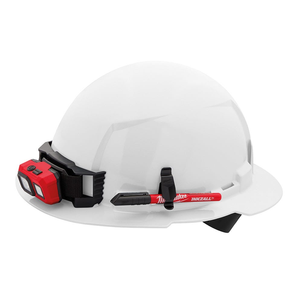 BOLT White Full Brim Hard Hat