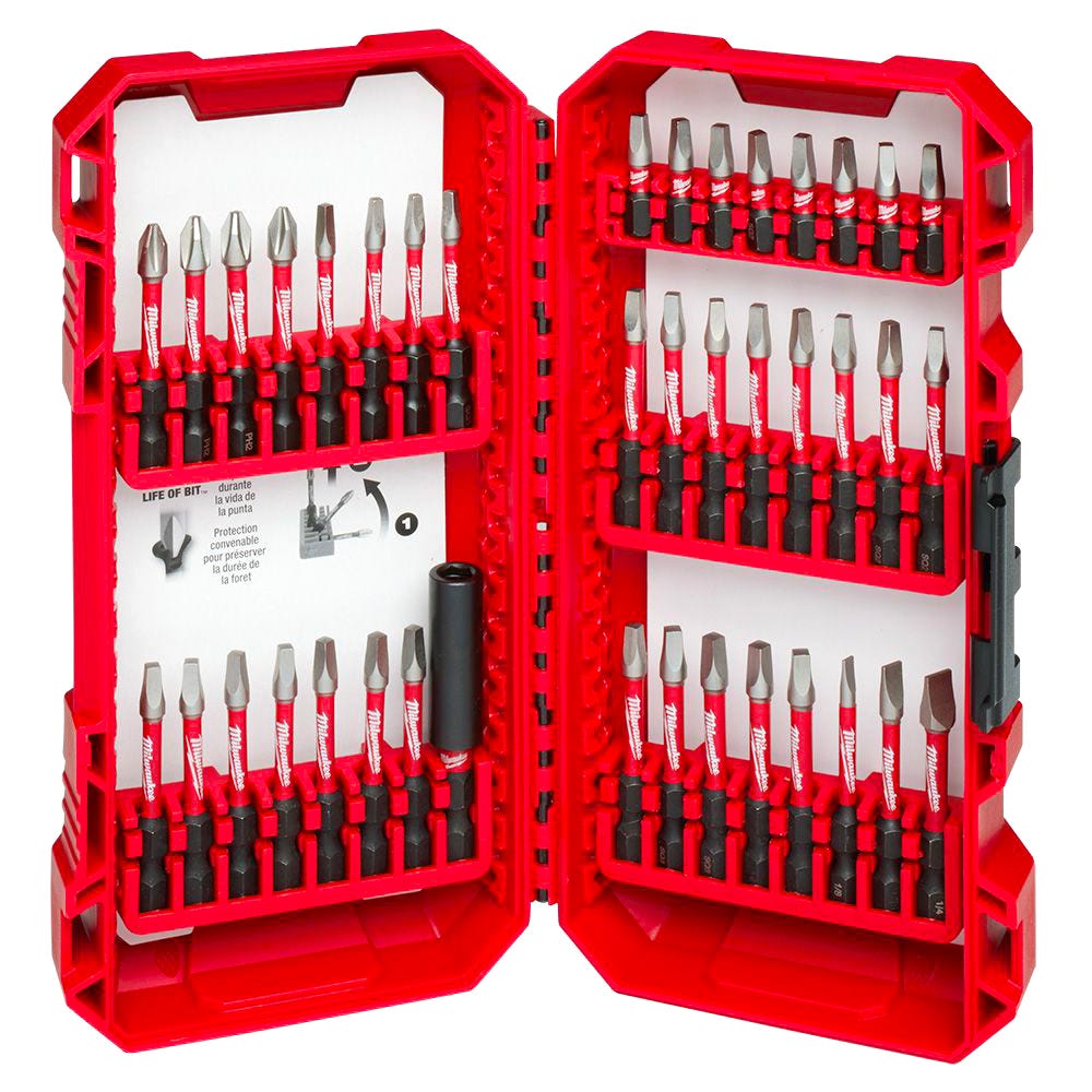 SHOCKWAVE Impact Driver Bit Set, 40/Pack