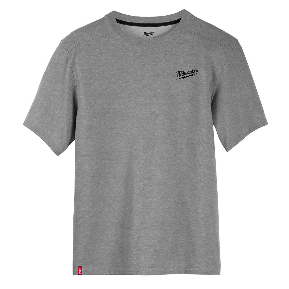 Work T-shirt Short Sleeve, Gray, M