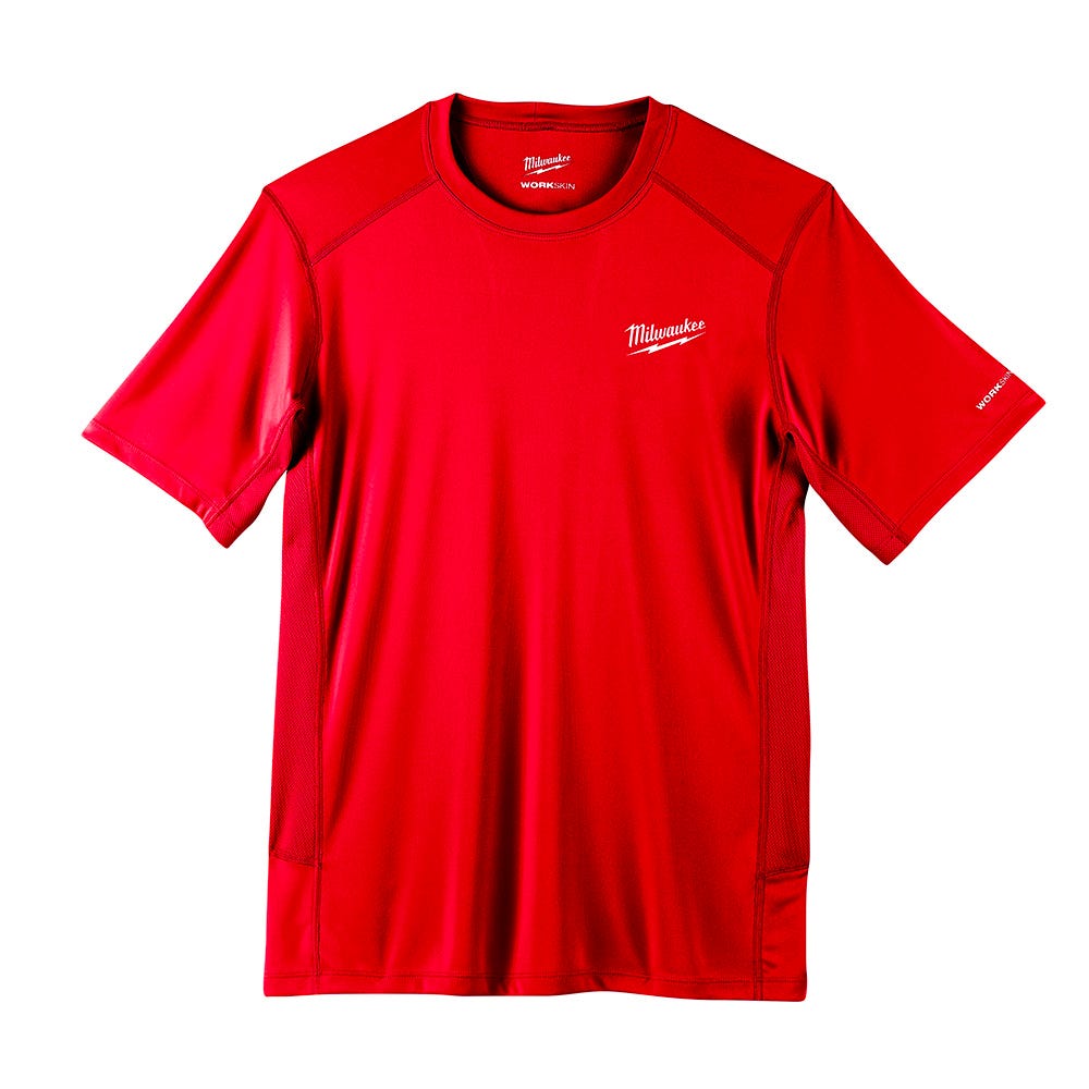 Performance Shirt MILWAUKEE, Short Sleeve, Red, XL