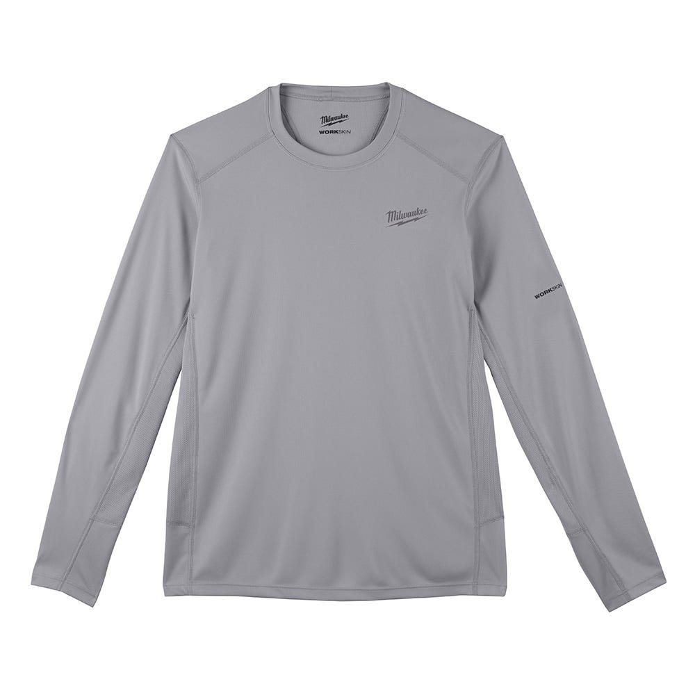 Performance Shirt MILWAUKEE, Long Sleeve, Grey, XL