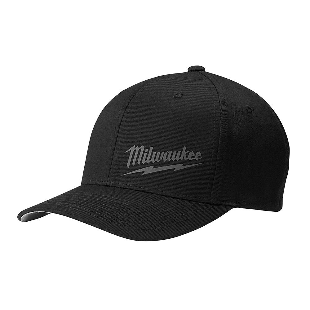 Fitted Hat MILWAUKEE, Black, S and M