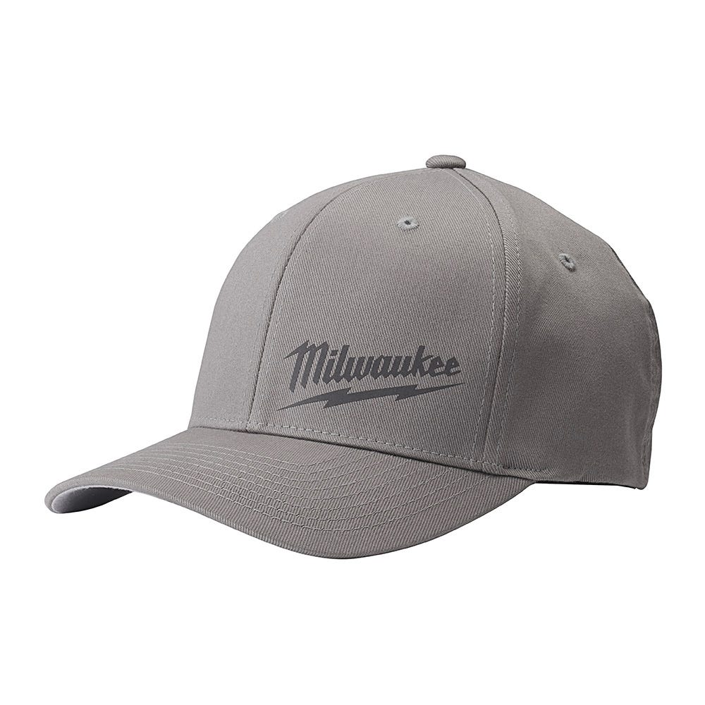 Fitted Hat MILWAUKEE, Grey, L and XL