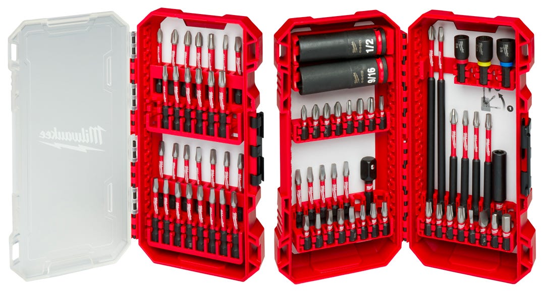 MILWAUKEE SHOCKWAVE Impact Duty Driver Bit Set, 70 Pieces