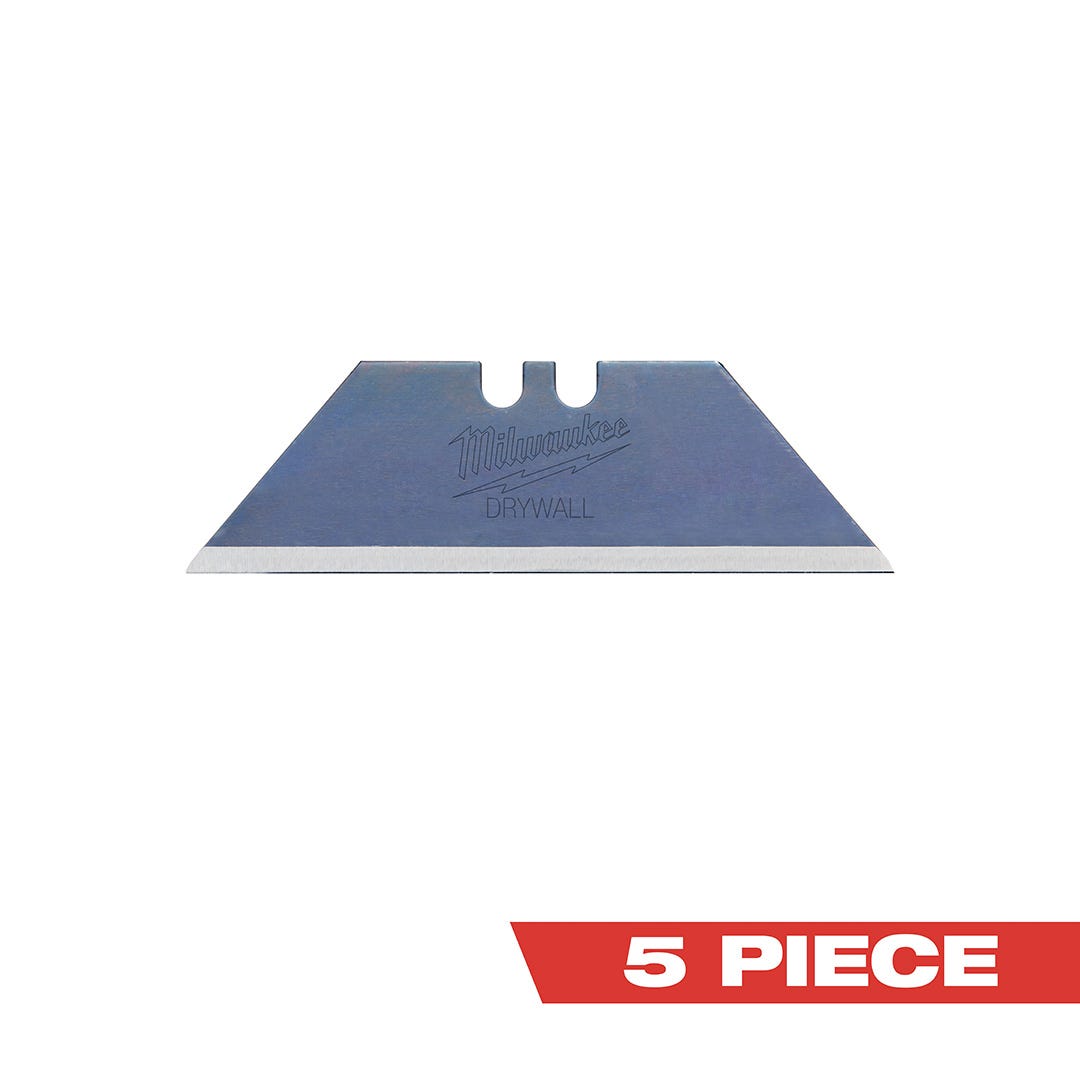 MILWAUKEE Drywall Blades, 5/Pack