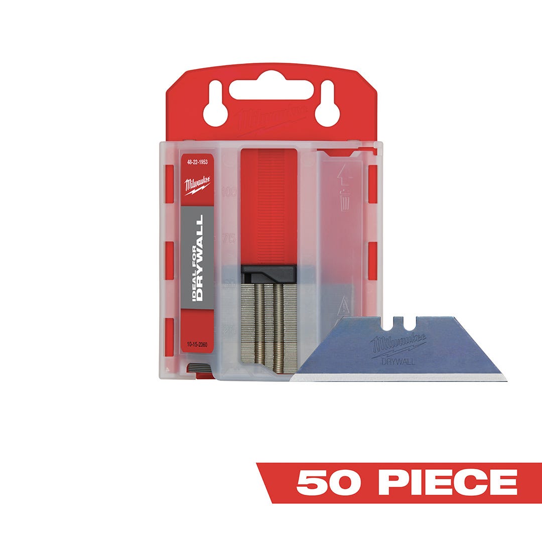 MILWAUKEE Drywall Blades, 50/Pack