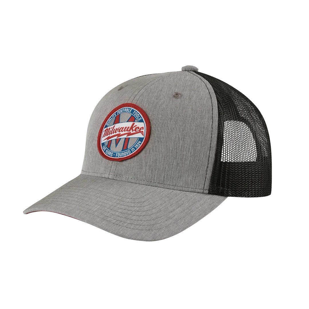 MILWAUKEE Trucker Hat, One Size, Grey