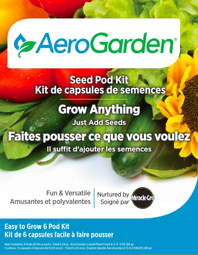 AEROGARDEN "Grow Anything" Seed