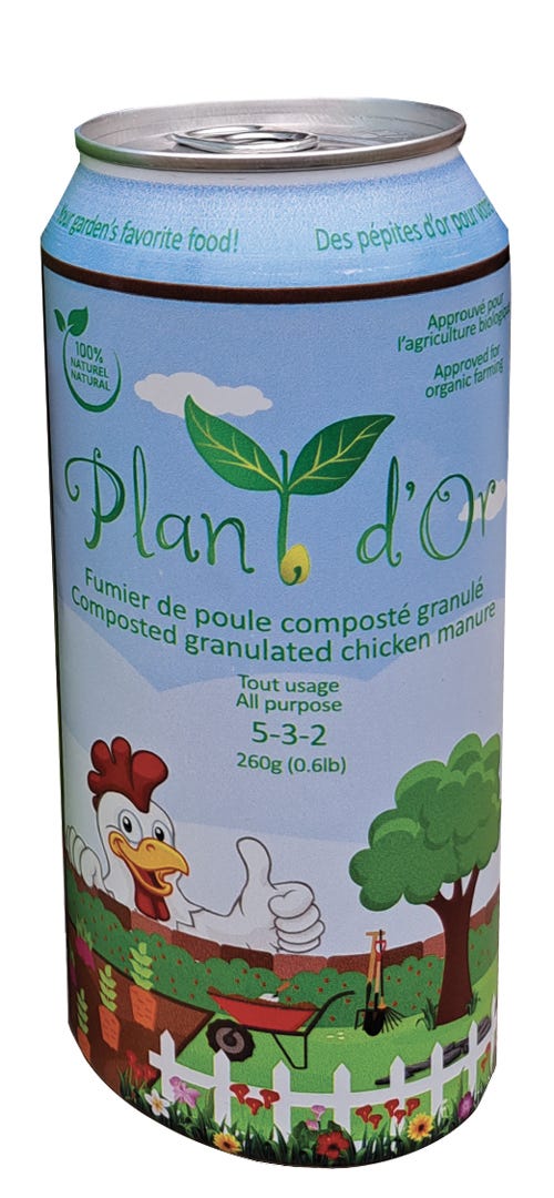 Fertilizer Granulated Chicken Manure, 260 g