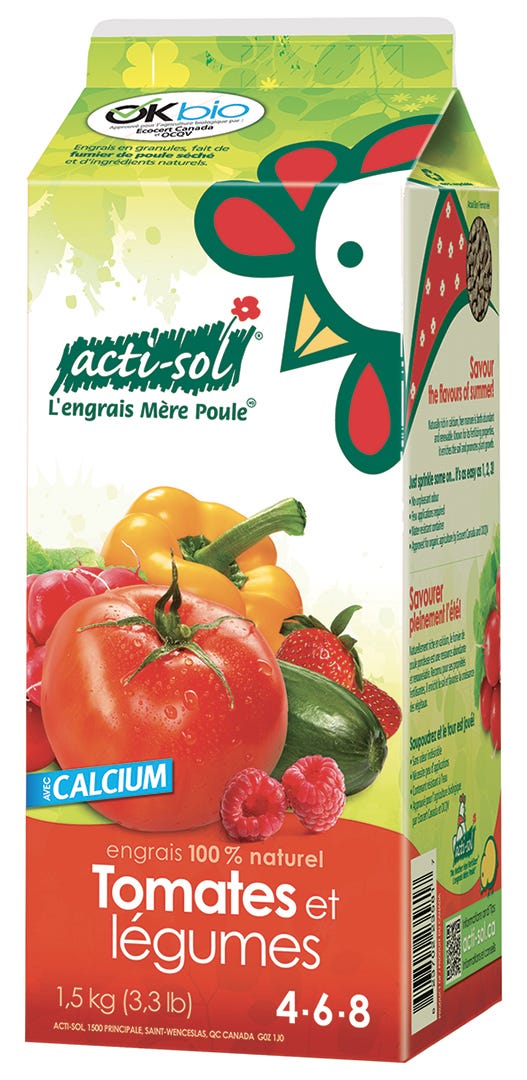 Fertilizer 4-6-8 Tomatoes and vegetables, 1,5 kg