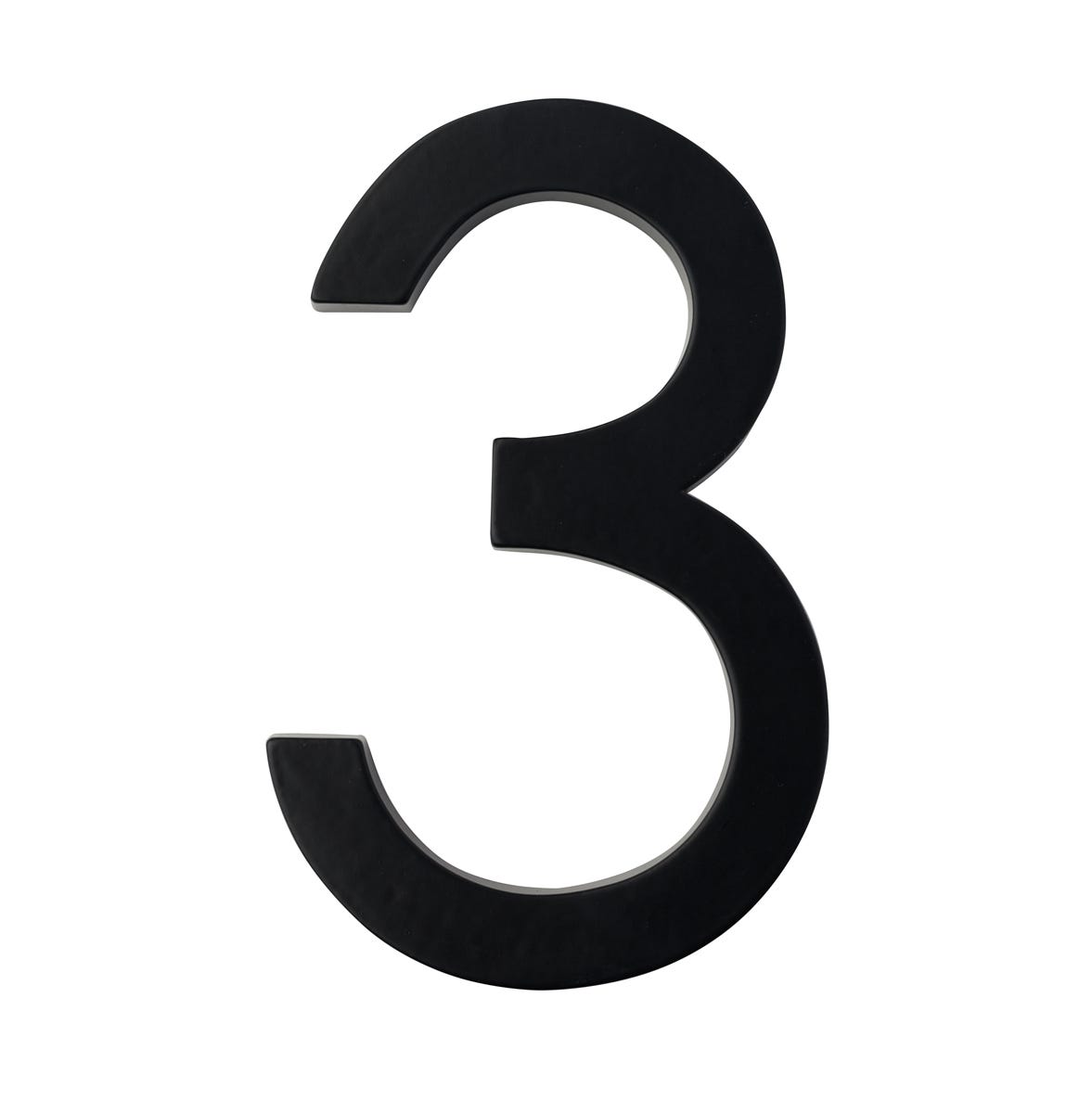 #3 DESIGNER 5 in. House Number, Black
