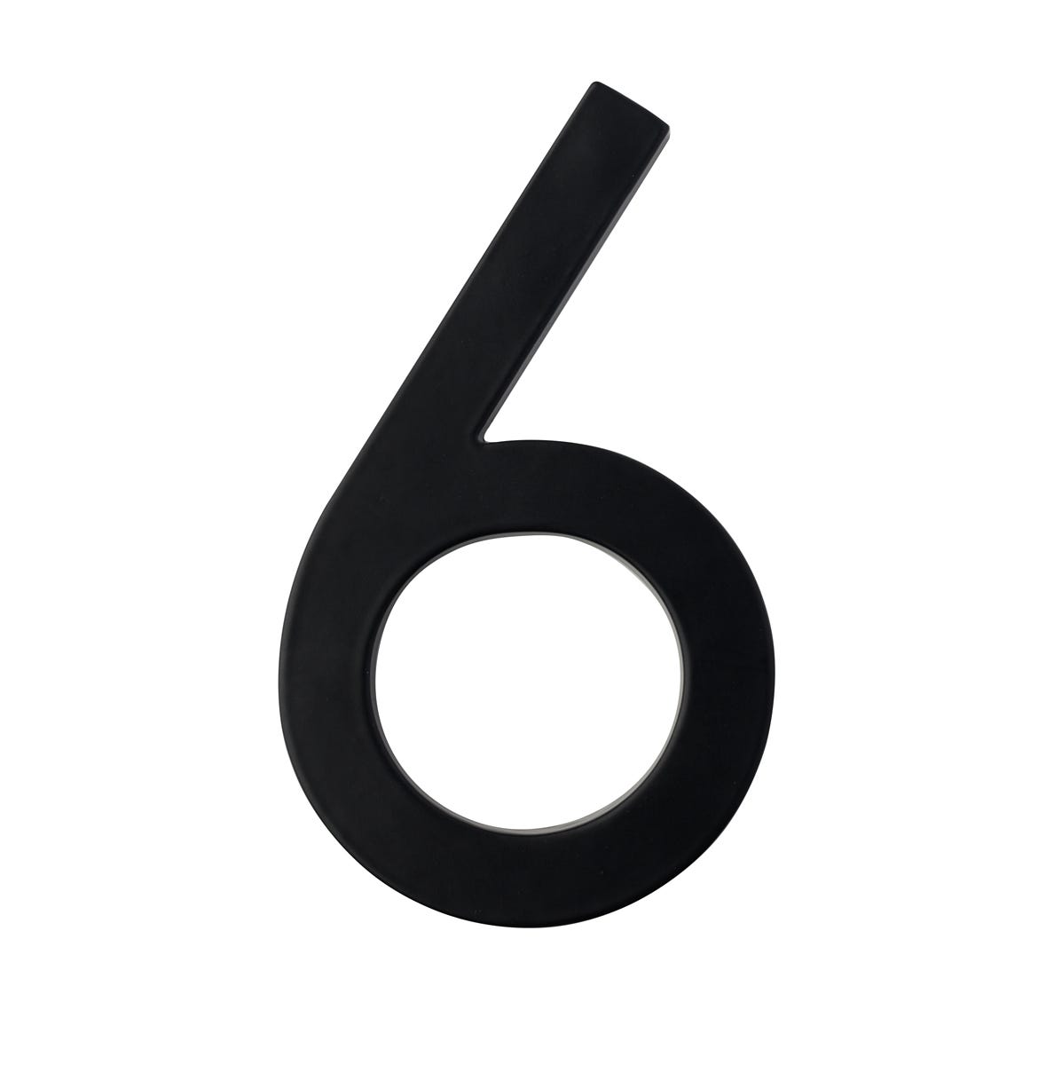 #6 DESIGNER 5 in. House Number, Black