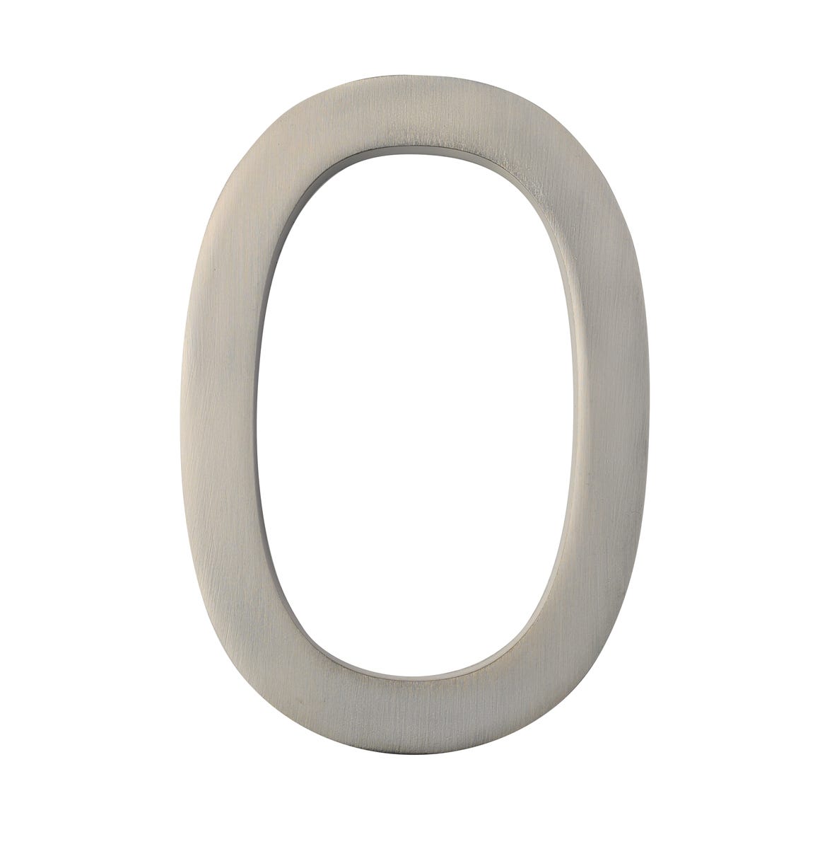 #0 DESIGNER 5 in. House Number, Satin Nickel