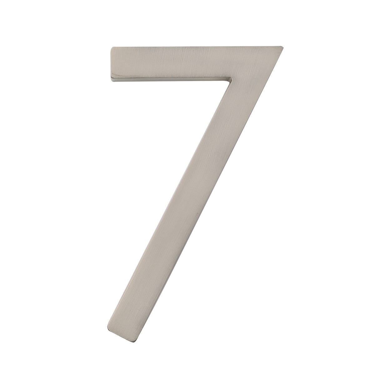 #7 DESIGNER 5 in. House Number, Satin Nickel