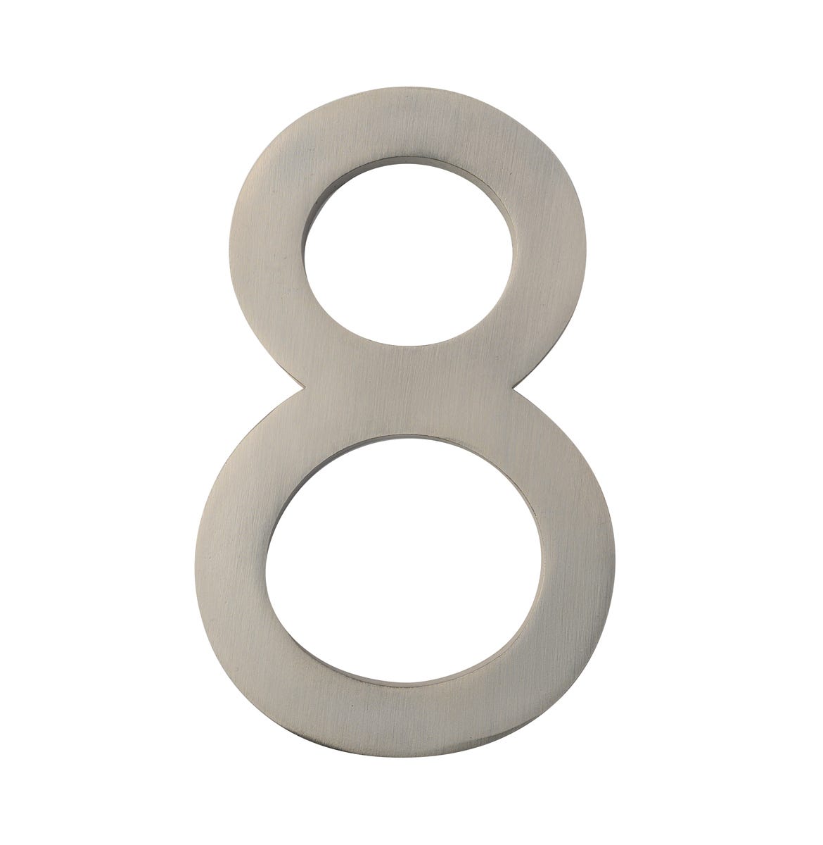 #8 DESIGNER 5 in. House Number, Satin Nickel
