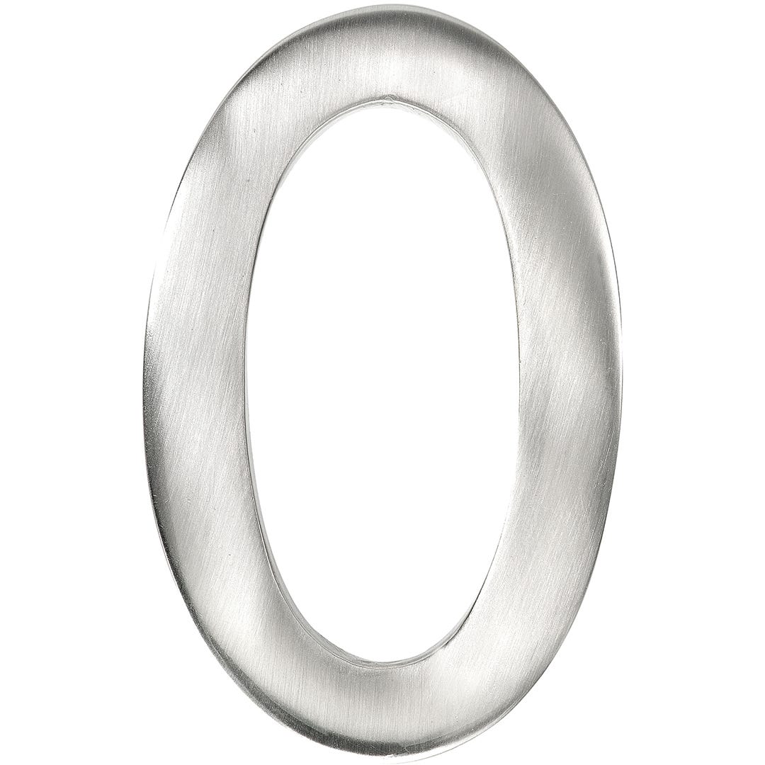 MODERN #1 House Number, 3 in., Satin Nickel