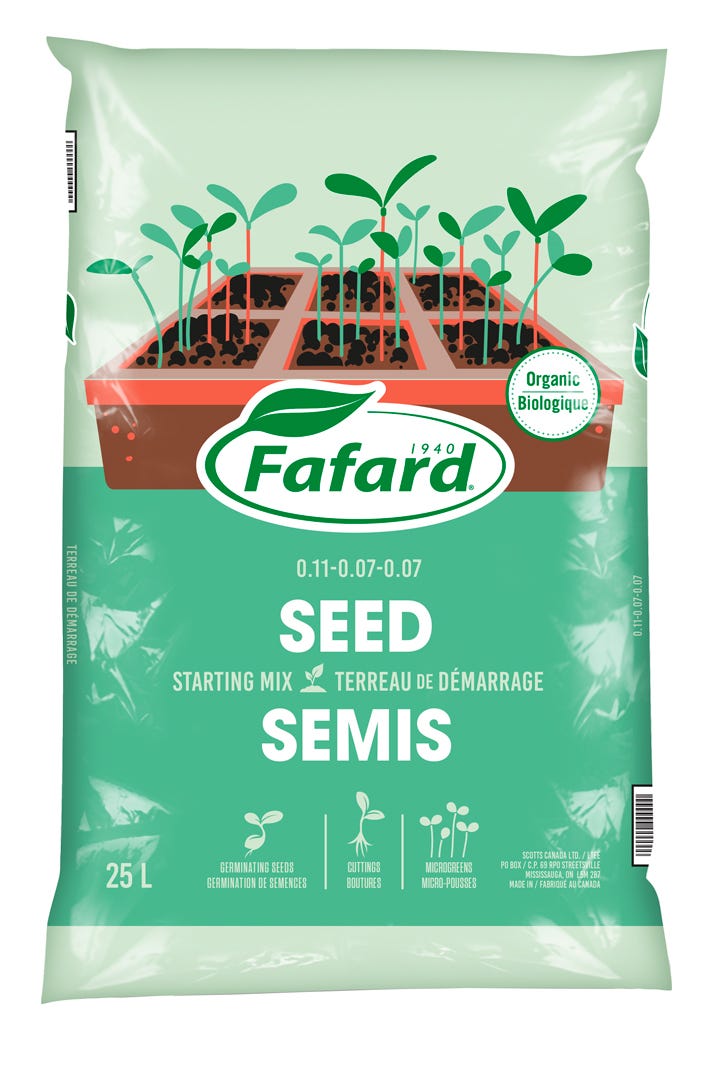 FAFARD Seed Starting Mix (Organic), 25 L