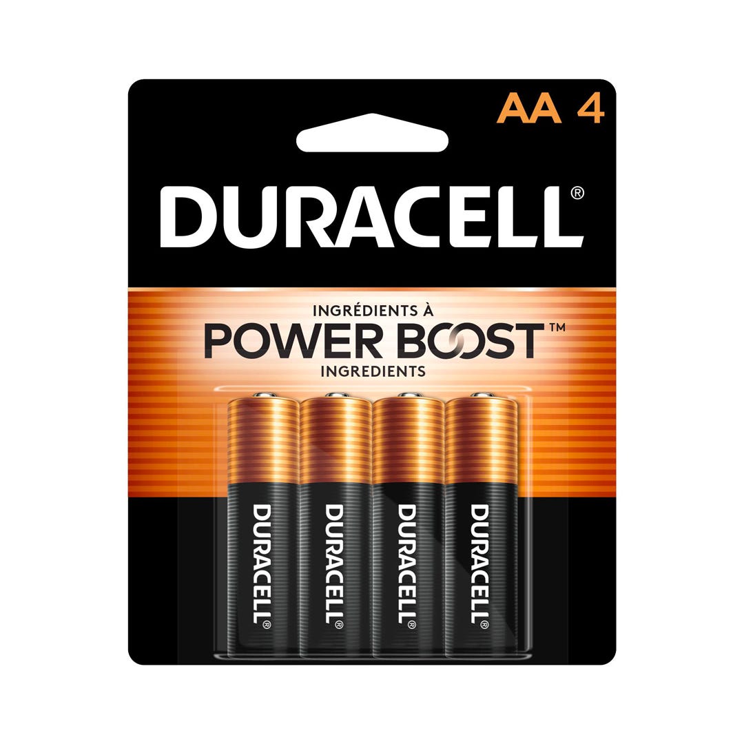DURACELL AA Battery, 4/Pack