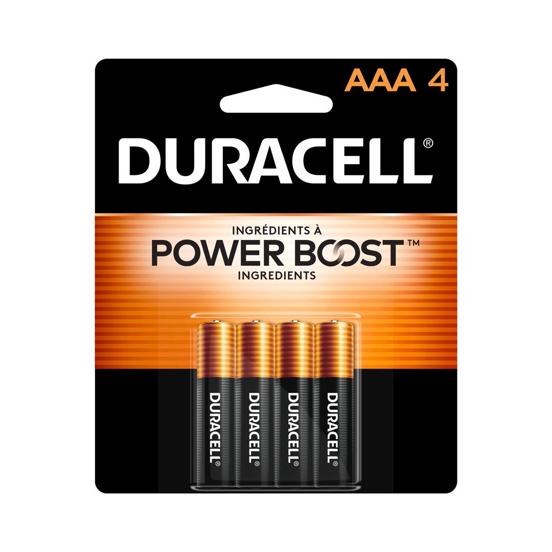 DURACELL AAA Battery, 4/Pack
