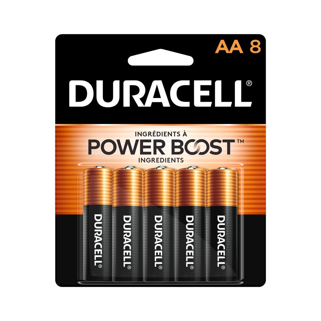 DURACELL AA Battery, 8/Pack