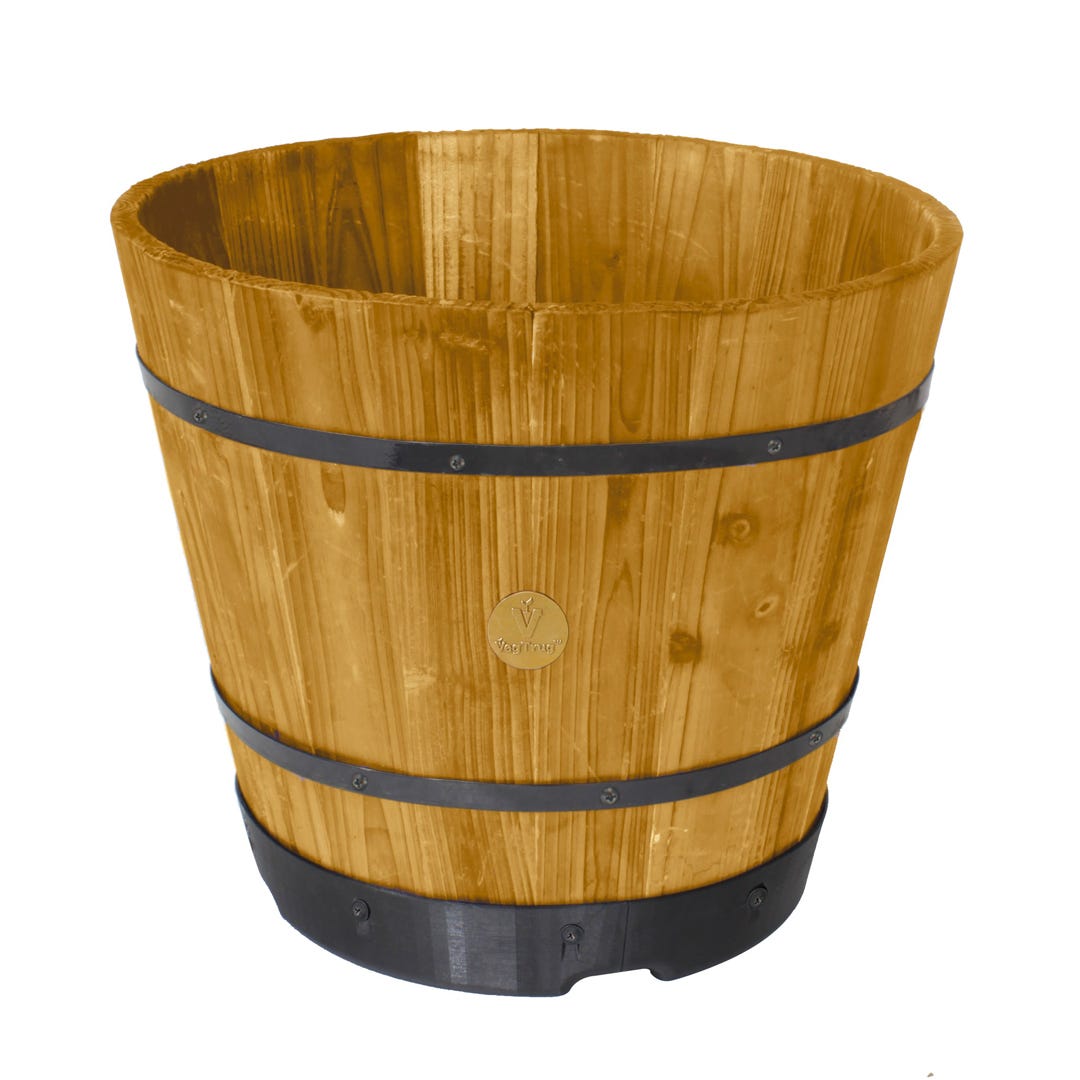 VEG TRUG Barrel Planter 18''
