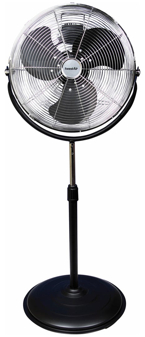FOREST AIR High Velocity Stand Fan, 18 in.