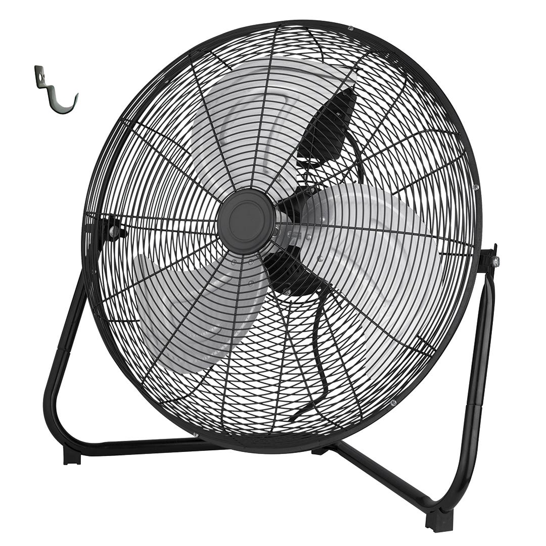 DURABULL Commercial Floor Fan with Wall and Ceiling Mount, 20 in.