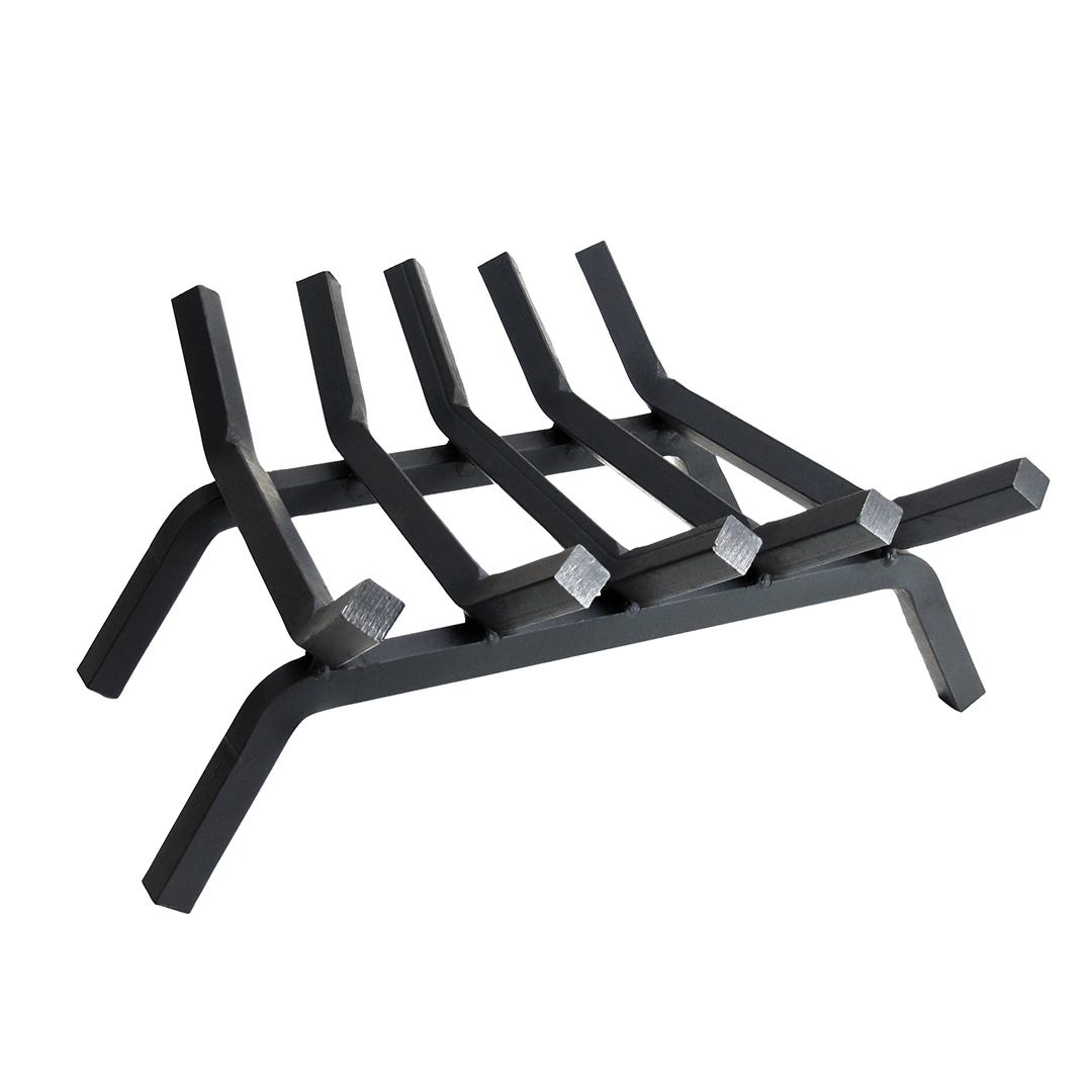 Steel fireplace grate, ¾ in x 24 in, 6 bars.