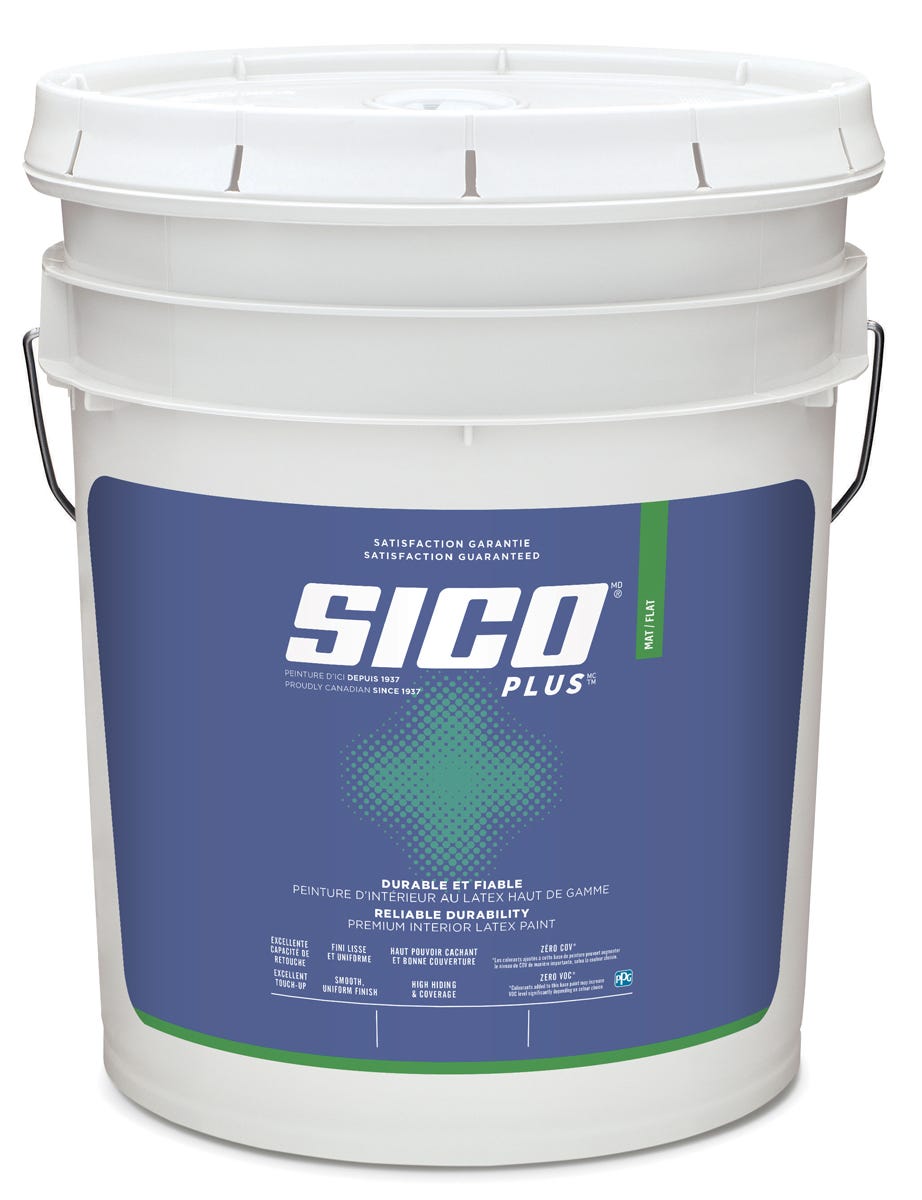 PLUS Paint Interior, Flat Finish, Tintable White, 18.3 L