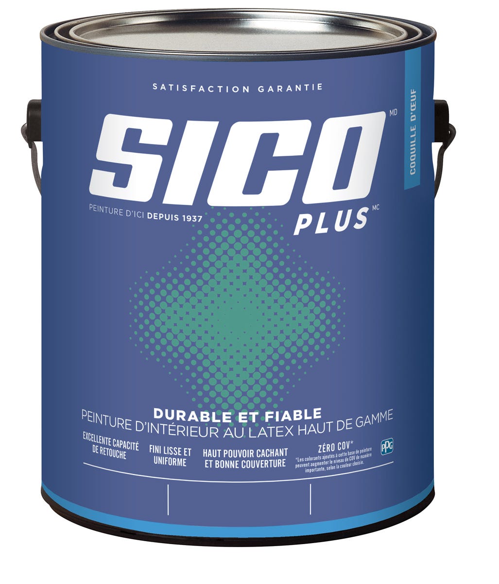 PLUS Interior Paint, Medium Base, Eggshell Finish, 3.43 L