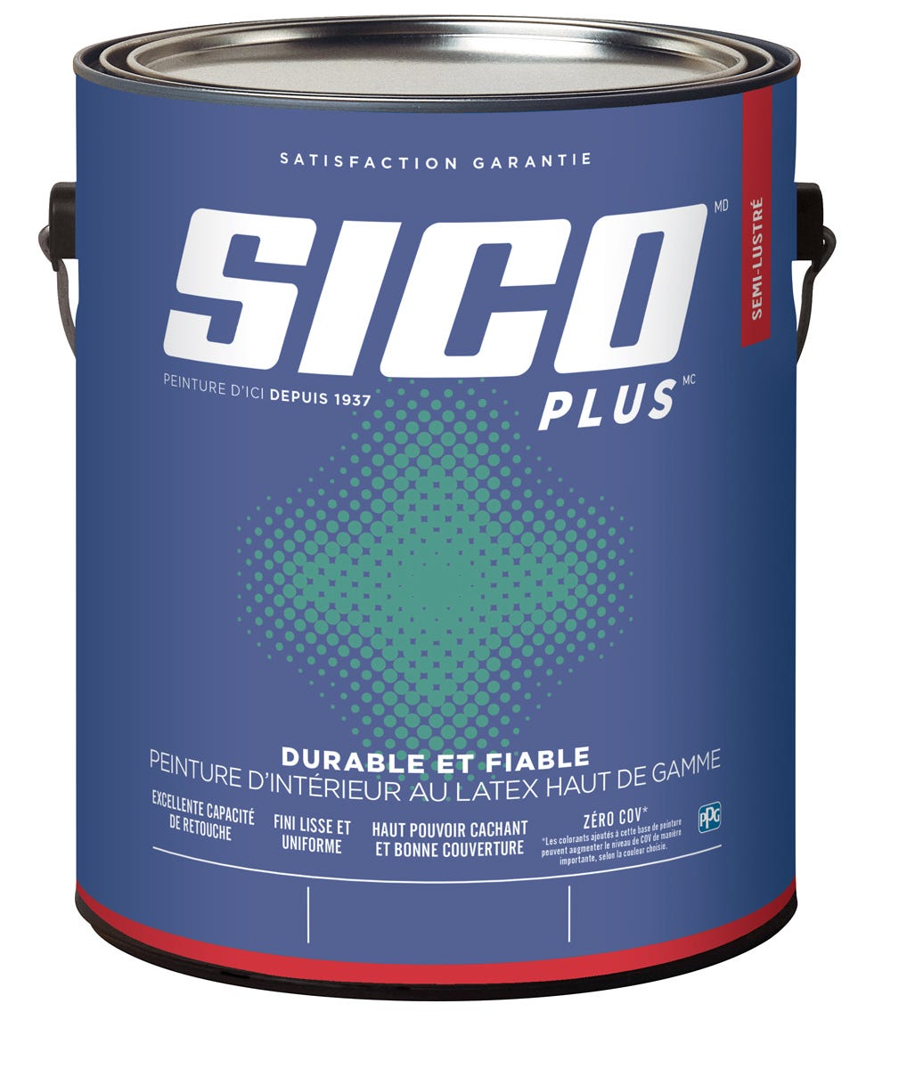 PLUS Paint Interior, Semi-Gloss Finish, Medium Base,3.43 L