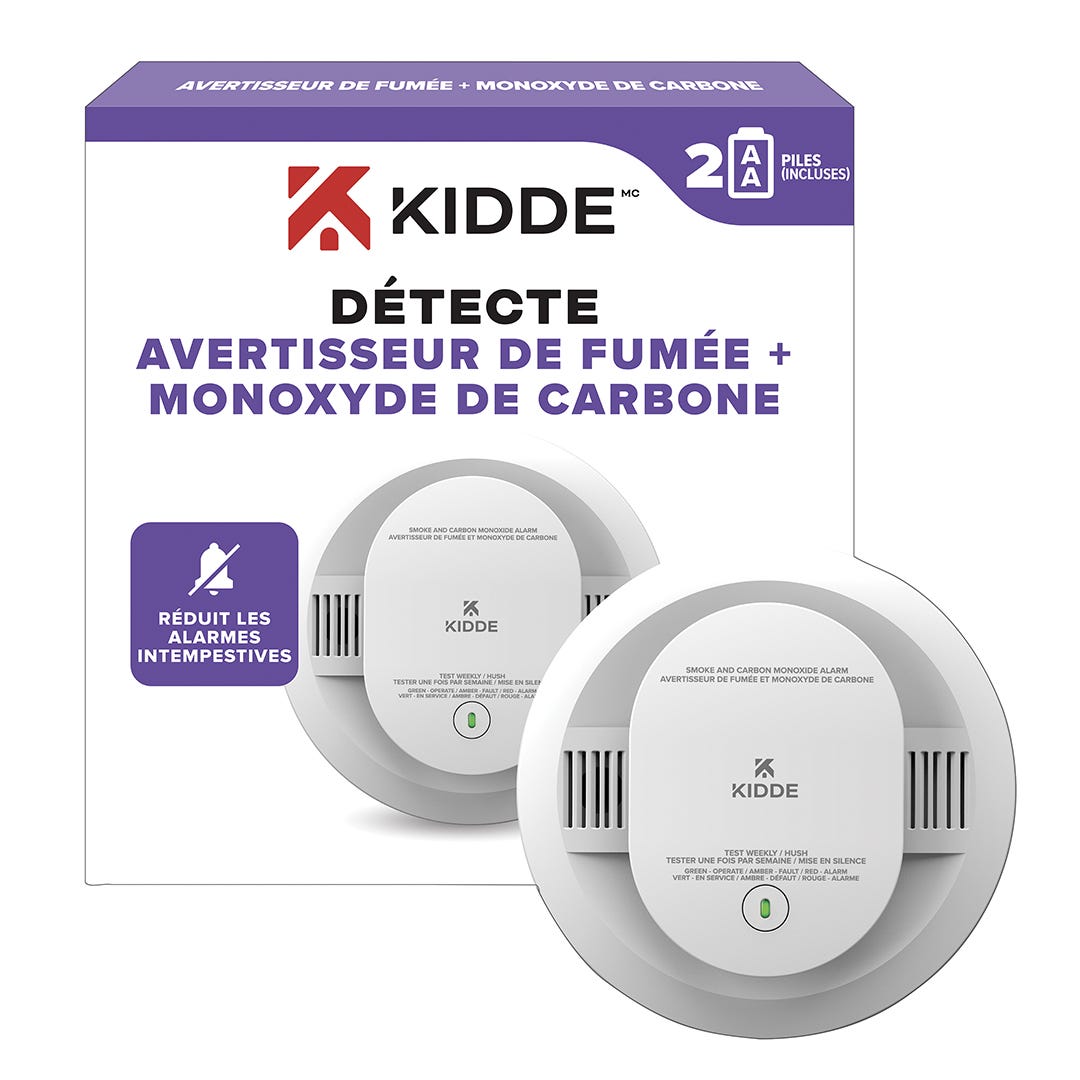 KIDDE Smoke and Carbon Monoxide Detector, Battery