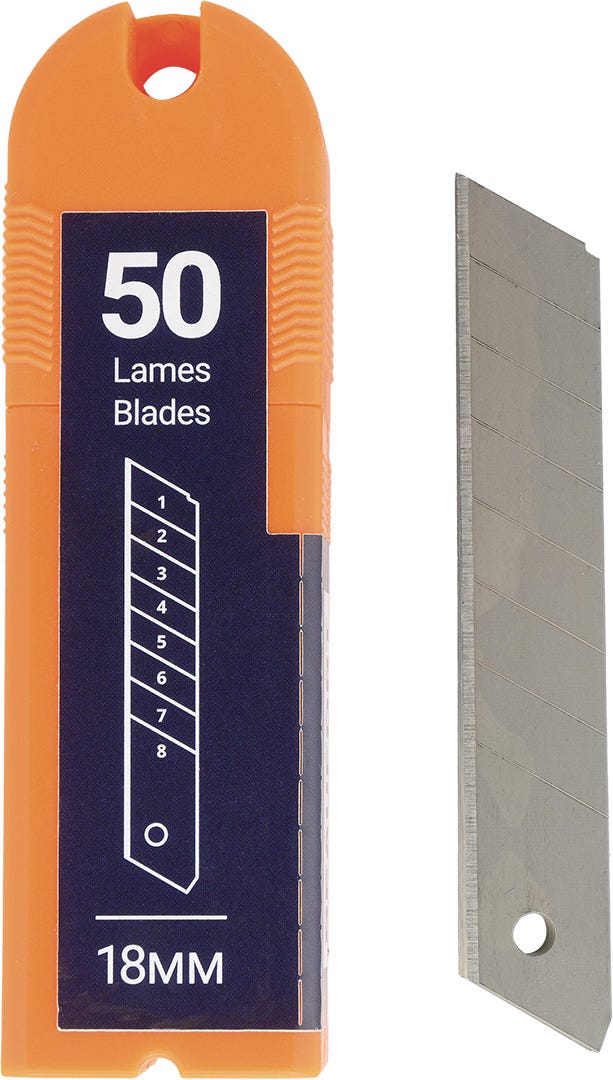Blades for Utility Knife, 18 mm, 50/Pack