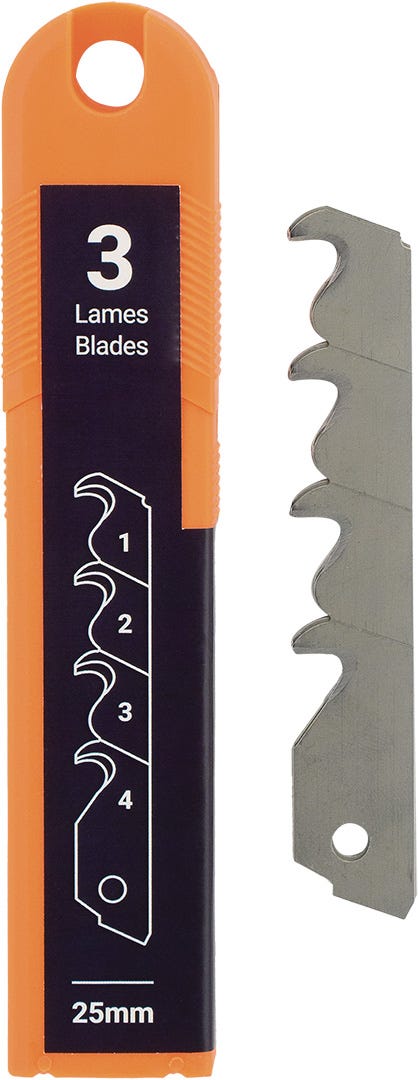 Hook Blades for Utility Knife, 18 mm, 3/Pack