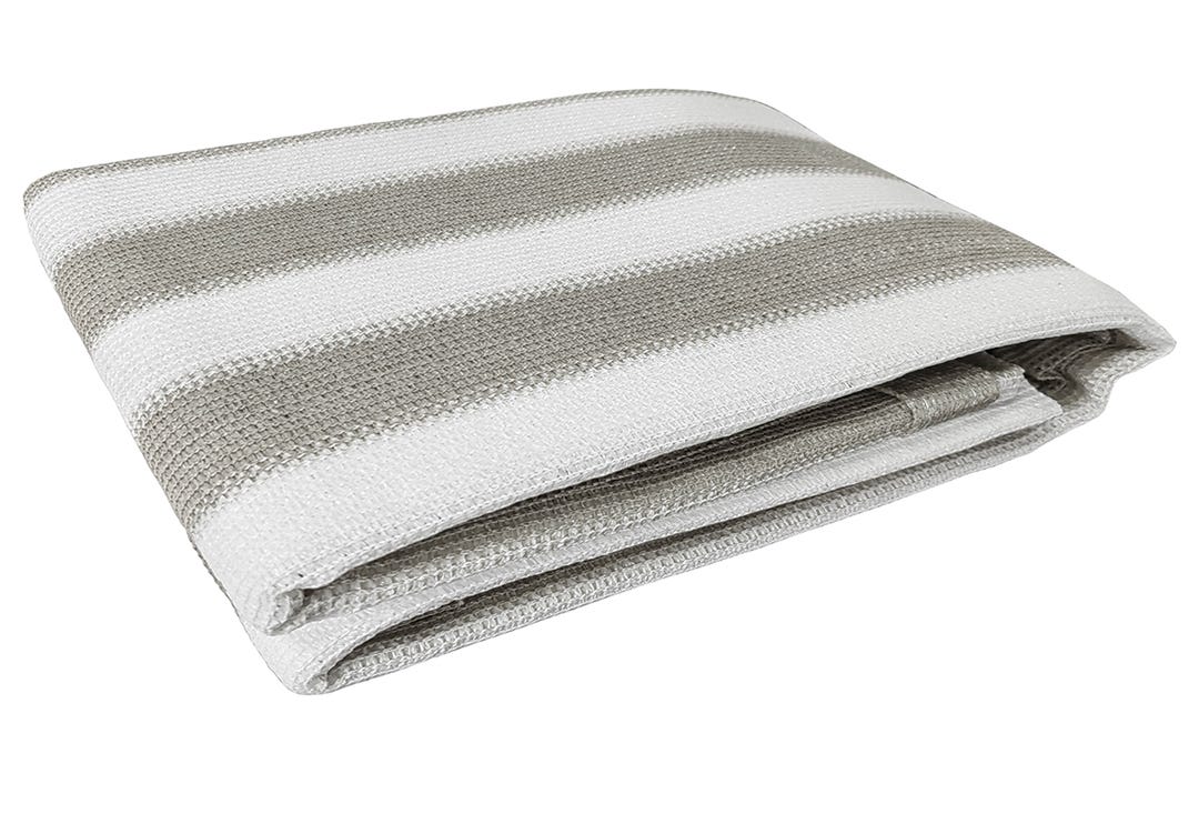 Privacy Screen for Balcony, 3 ft. x 16 ft., White and Grey