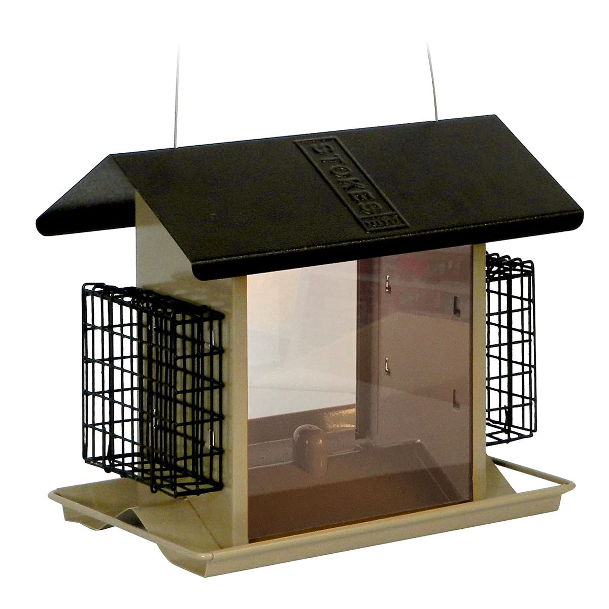 Large Hopper Feeder with Suet Holders