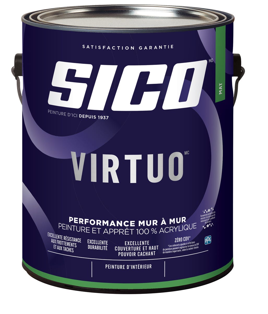 VIRTUO Paint, Interior, Matte Finish, Neutral Base, 3.37 L