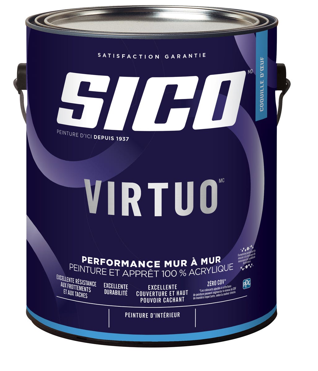 VIRTUO Paint Interior, Eggshell Finish, Medium Base, 3.43 L