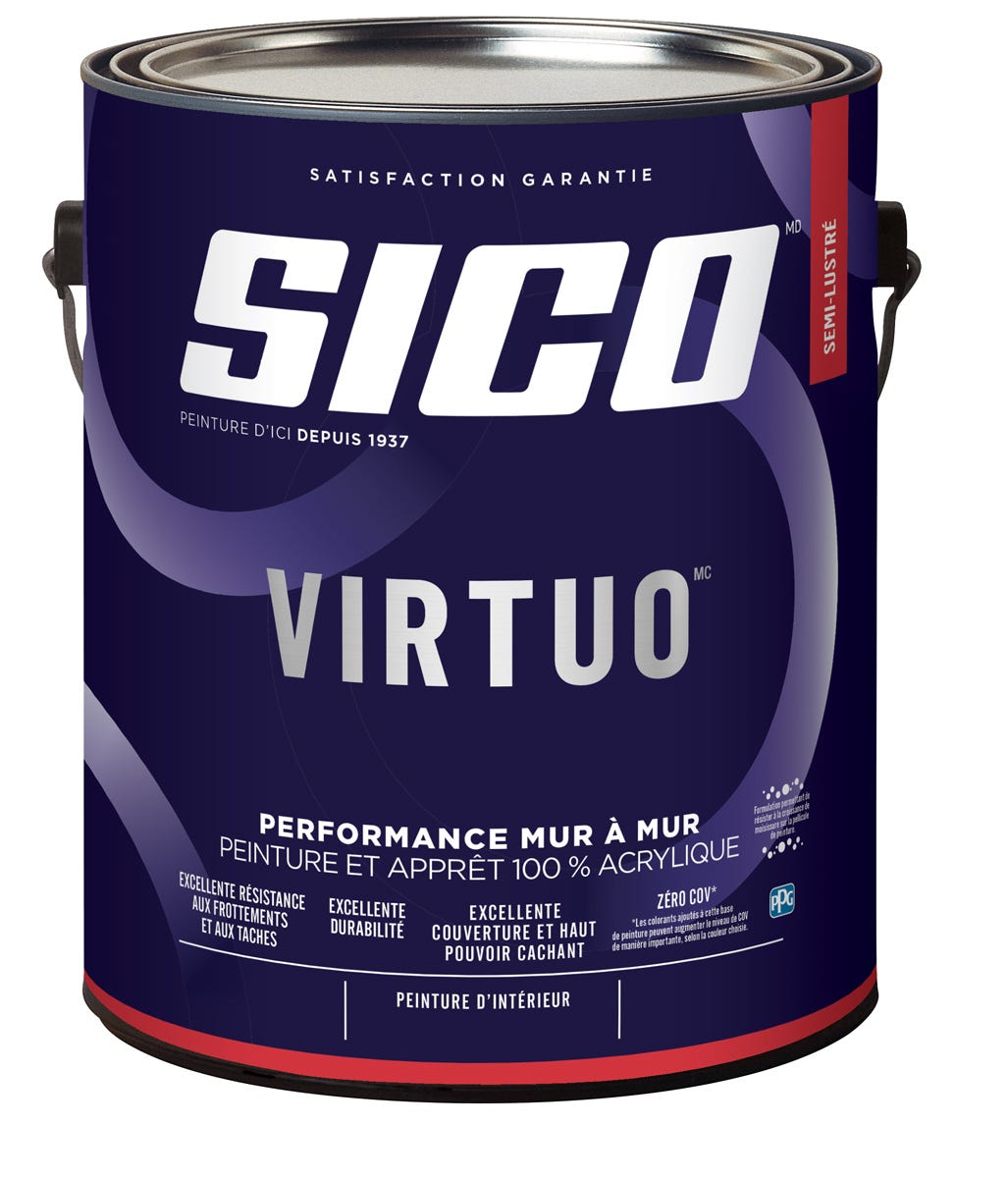 VIRTUO Paint Interior, Semi-Gloss Finish, Medium Base, 3.43 L