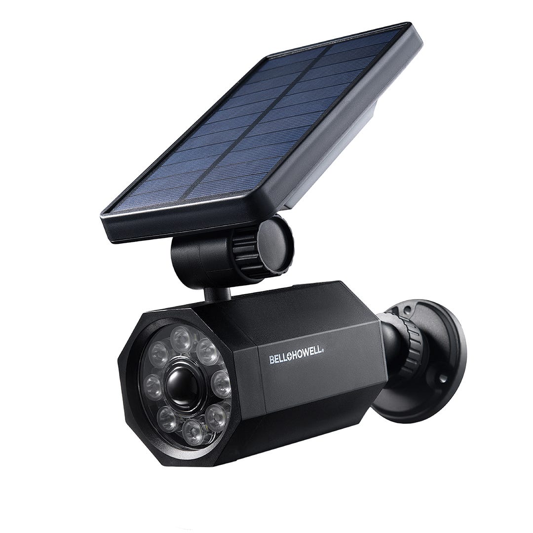BELL+HOWELL BIONIC Security Spotlight, Solar, 4.0W, Black