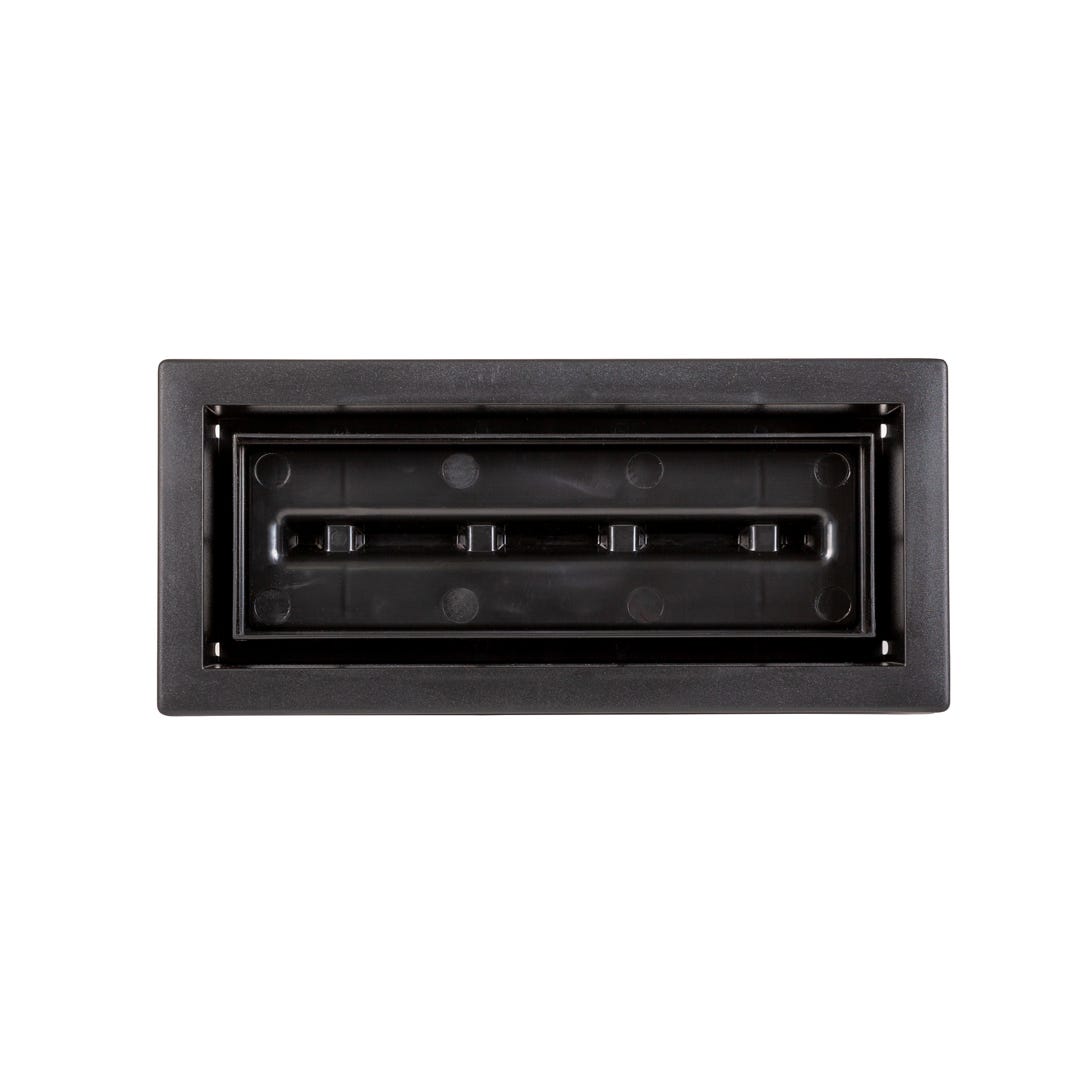 ARIA LITE Framed Floor Vent,  4 in. x 10 in., Black