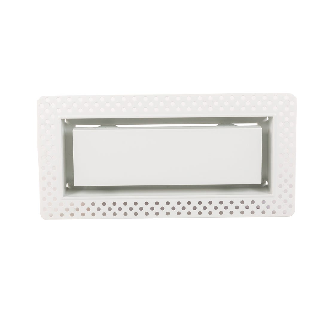 ARIA LITE Flush Wall Vent, 4 in. x 10 in., Cotton White