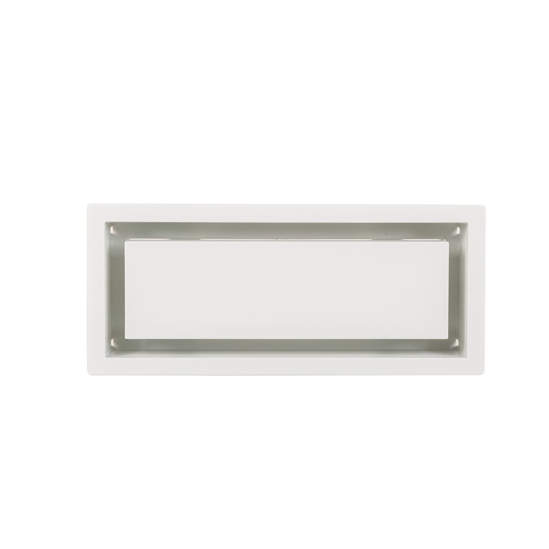ARIA LITE Framed Wall Vent, 4 in. x 10 in., Cotton White