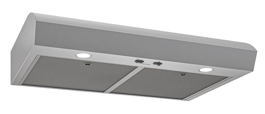 MANTRA Kitchen Hood, 350 MAX CFM, 1.5 Sones, Stainless Steel