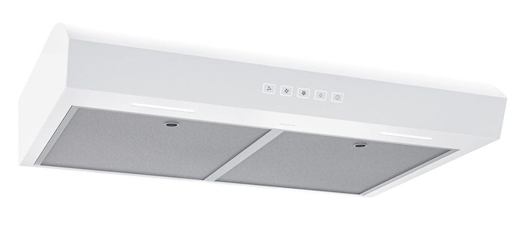MANTRA Kitchen Hood, 350 MAX CFM, 1.5 Sones, White