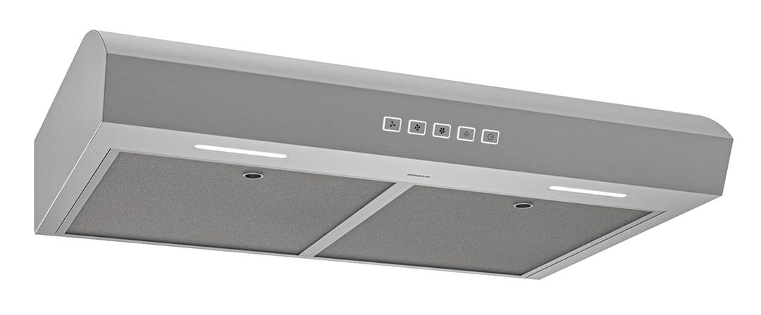 MANTRA Kitchen Hood, 350 MAX CFM, 1.5 Sones, Stainless Steel