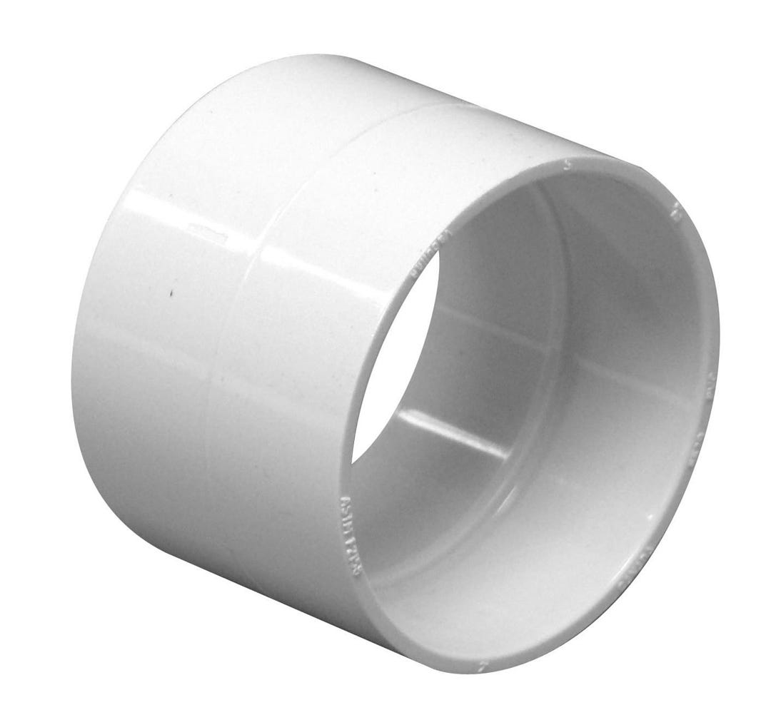 PVC Coupling for Central Vacuum System, 2-in.