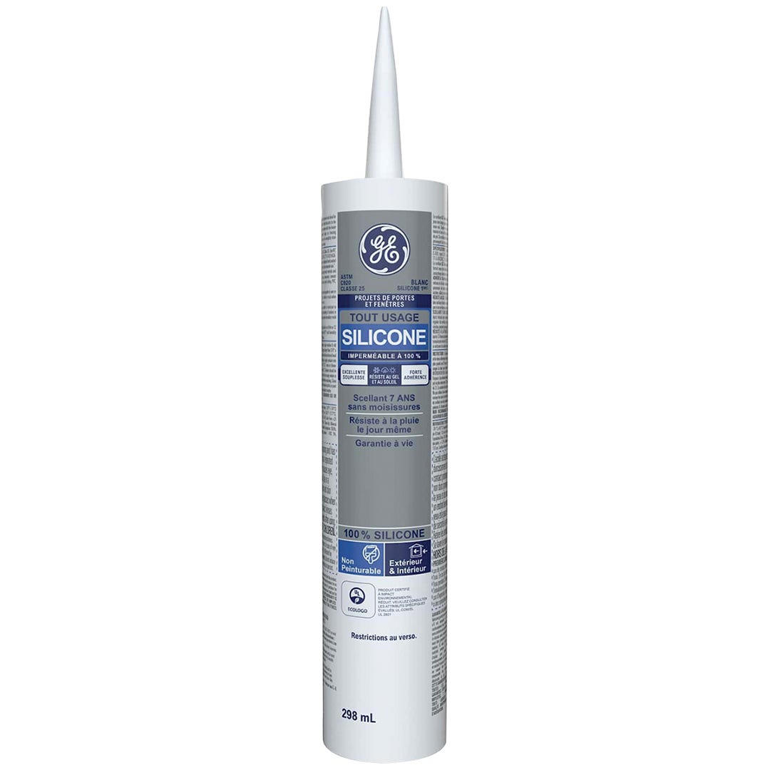 Door and Window Silicone Sealant, White, 298 ml